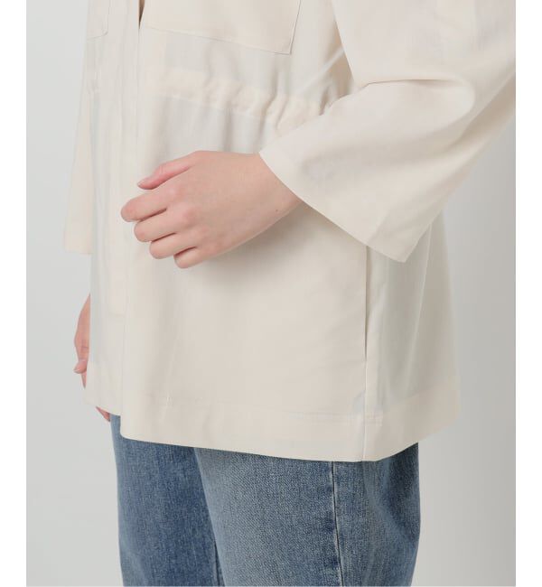  「《予約》【洗える】リネン混ワークシャツジャケット」|その他|