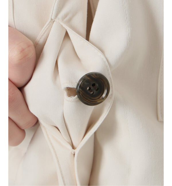  「《予約》【洗える】リネン混ワークシャツジャケット」|その他|