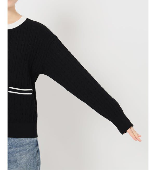  「《予約》【洗える】ケーブルニットカーディガン」|カーディガン|