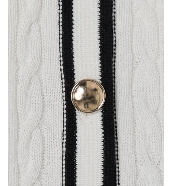  「《予約》【洗える】ケーブルニットカーディガン」|カーディガン|