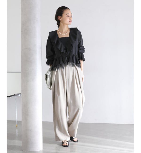  「《予約》【洗える】レースブラウス」|シャツ・ブラウス|