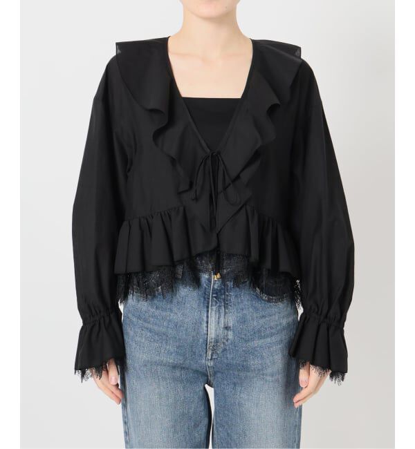  「《予約》【洗える】レースブラウス」|シャツ・ブラウス|