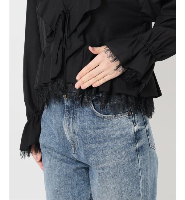  「《予約》【洗える】レースブラウス」|シャツ・ブラウス|