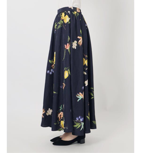  「《予約》【洗える】ボタニカルプリントスカート」|スカート|