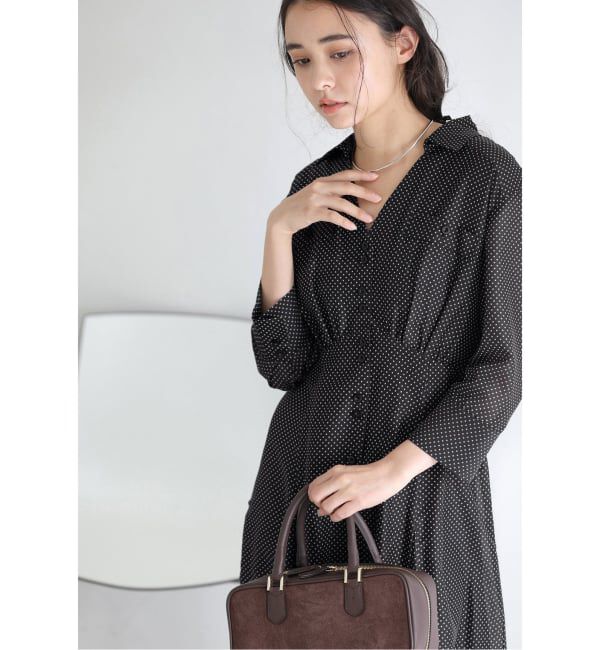  「《予約》【洗える】ポケットシャツワンピース」|ワンピース|