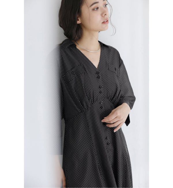  「《予約》【洗える】ポケットシャツワンピース」|ワンピース|