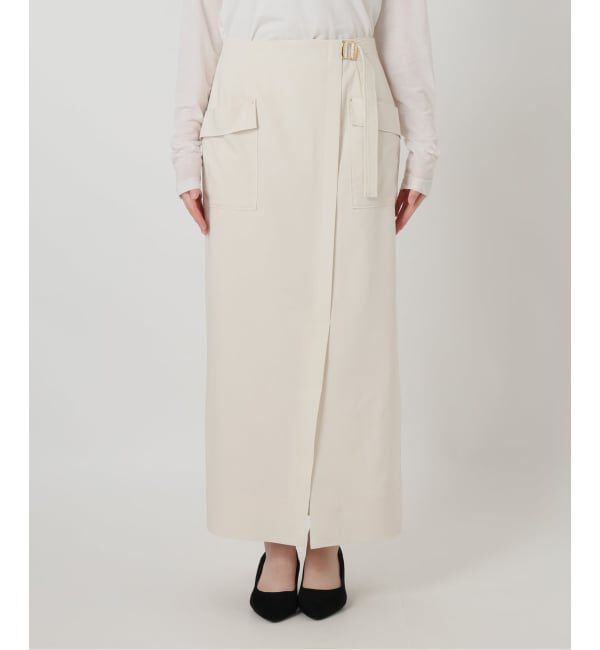  「《予約》【洗える】リネン混タイトスカート」|スカート|