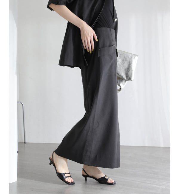  「《予約》【洗える】リネン混タイトスカート」|スカート|