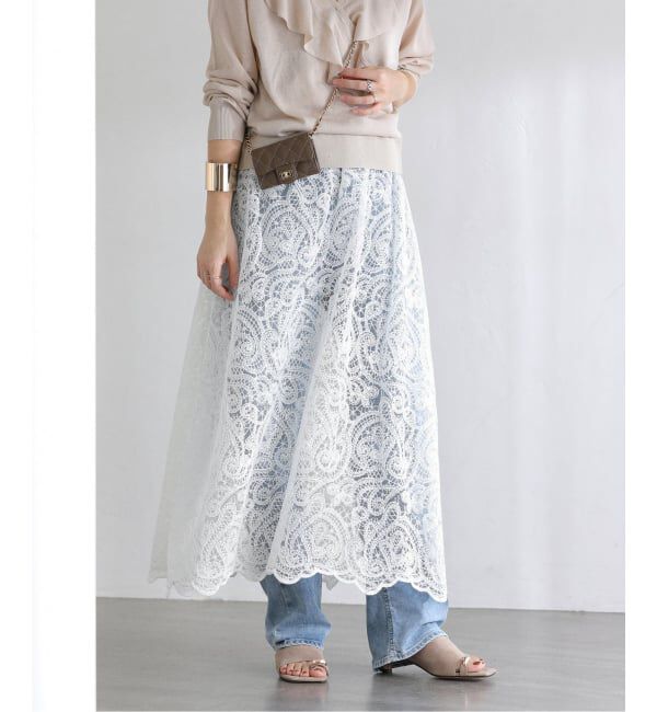  「《予約》【洗える】TORRAZZO DONNA/トラッゾドンナ 別注レーススカート」|スカート|