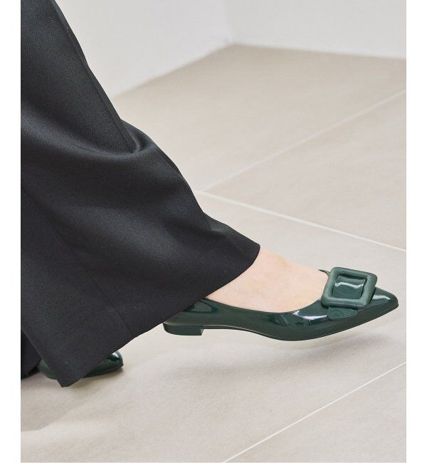  「TEMPERATE/テンパレイト BUCKLE NINA」|パンプス|グリーン