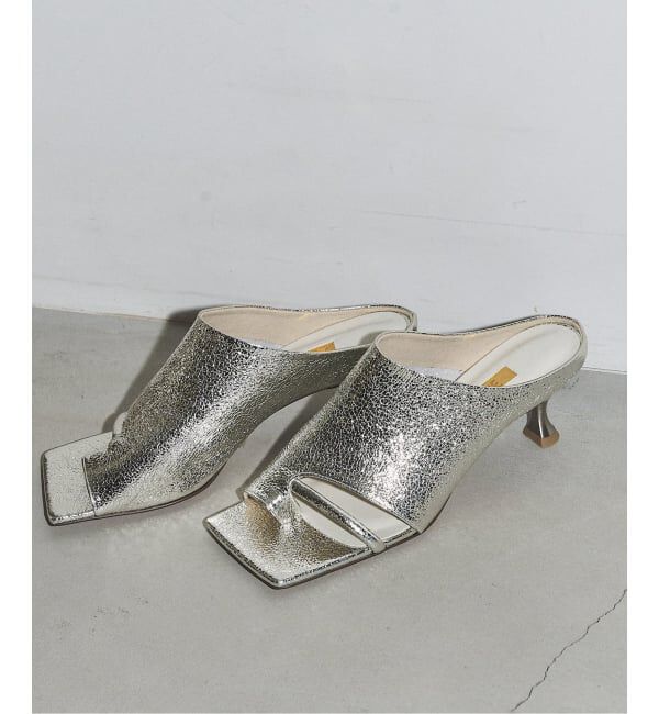 GRISE「《追加予約》GRISE5cmレザースクエアソフトトング」|サンダル|