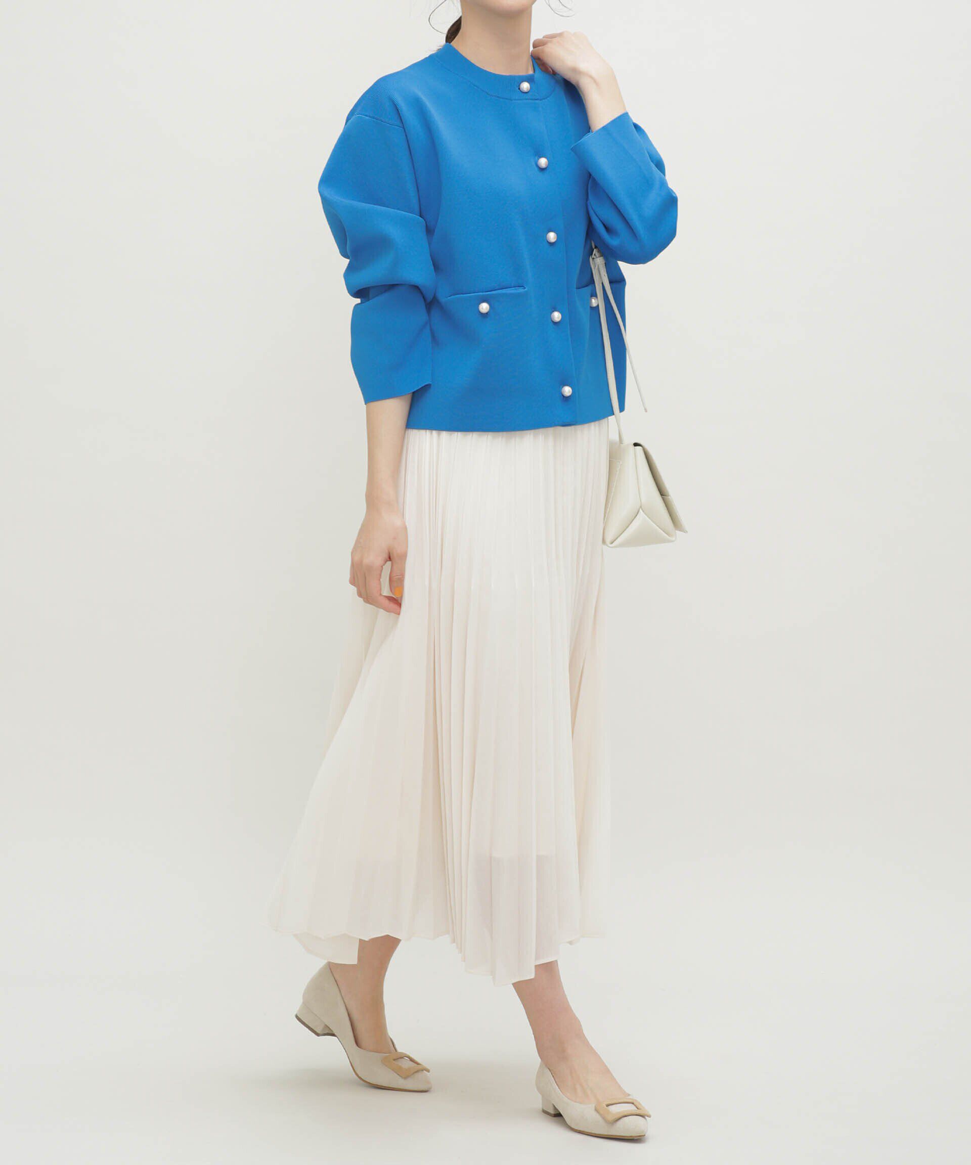 nano･universe「LB.03/ドライシアーイレヘムプリーツスカート」|スカート|