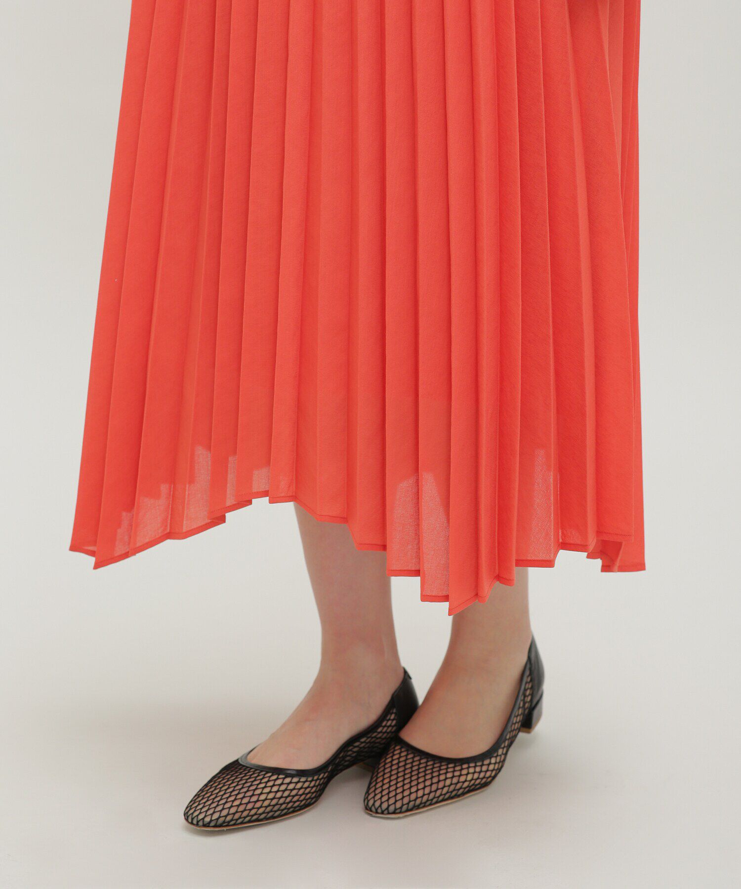 nano･universe「LB.03/ドライシアーイレヘムプリーツスカート」|スカート|