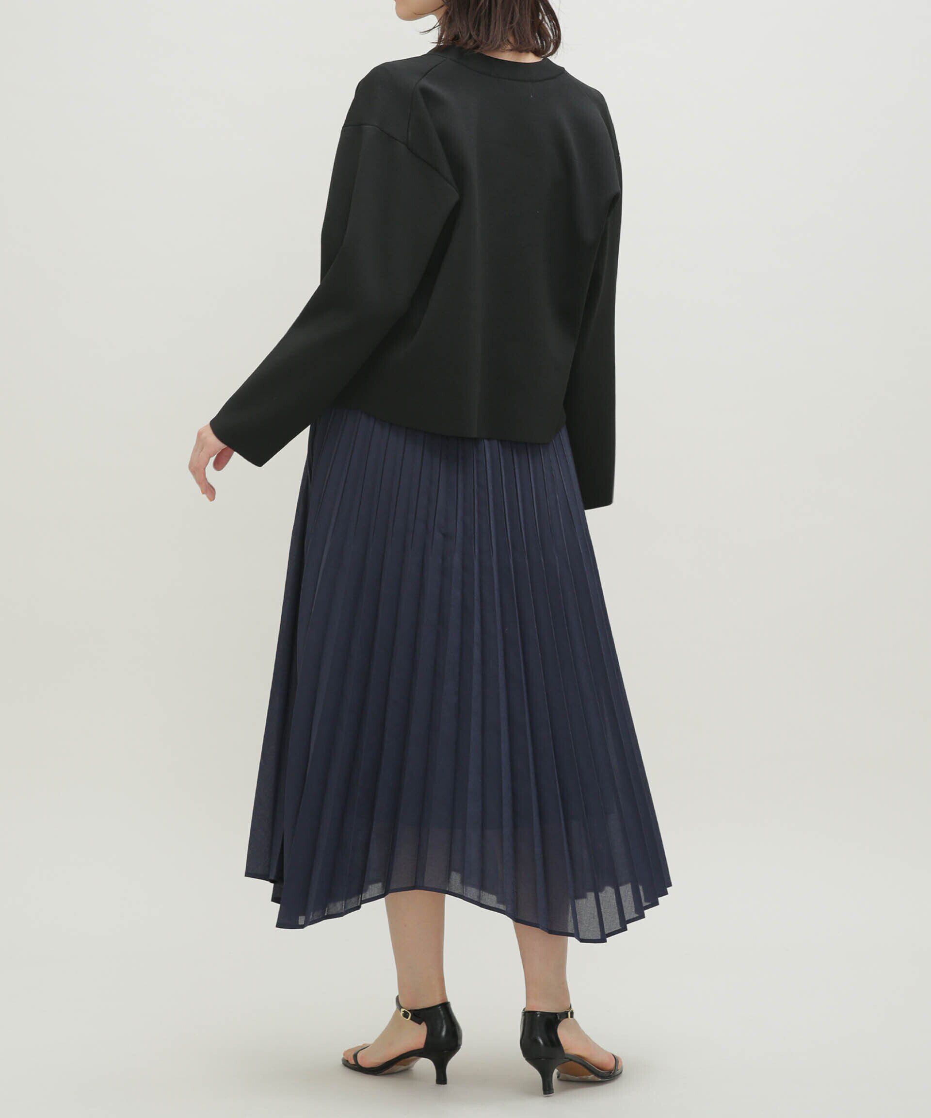 nano･universe「LB.03/ドライシアーイレヘムプリーツスカート」|スカート|