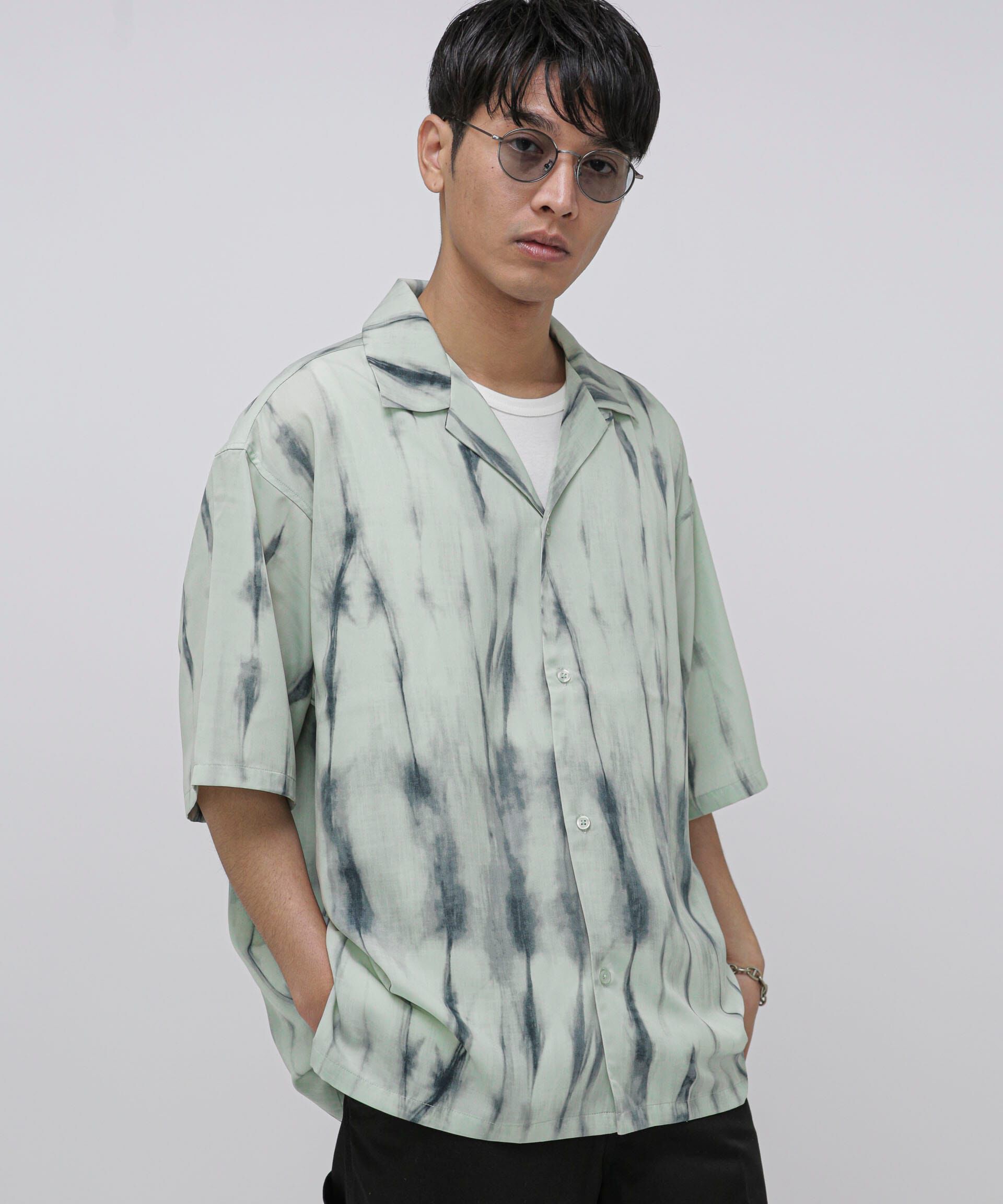 nano･universe「LB.04/総柄半袖シャツ」|シャツ・ブラウス|