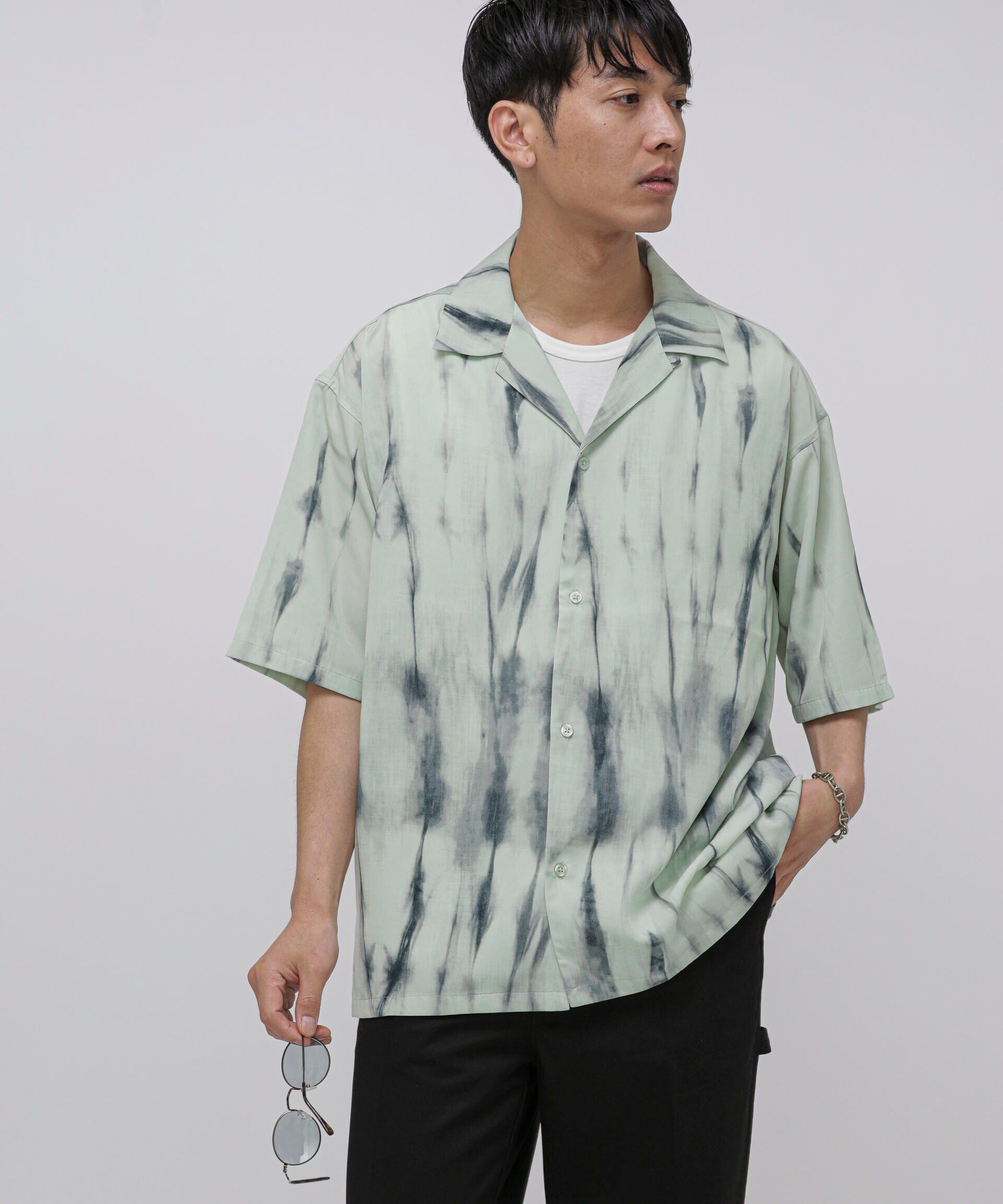 nano･universe「LB.04/総柄半袖シャツ」|シャツ・ブラウス|