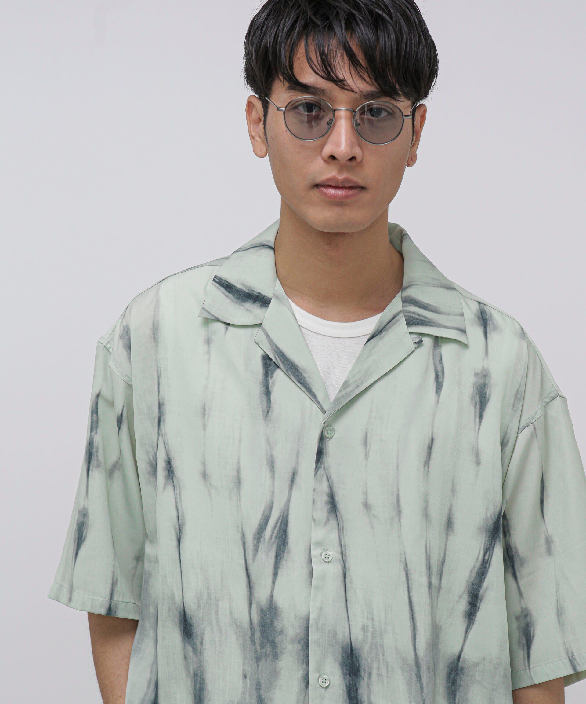 nano･universe「LB.04/総柄半袖シャツ」|シャツ・ブラウス|