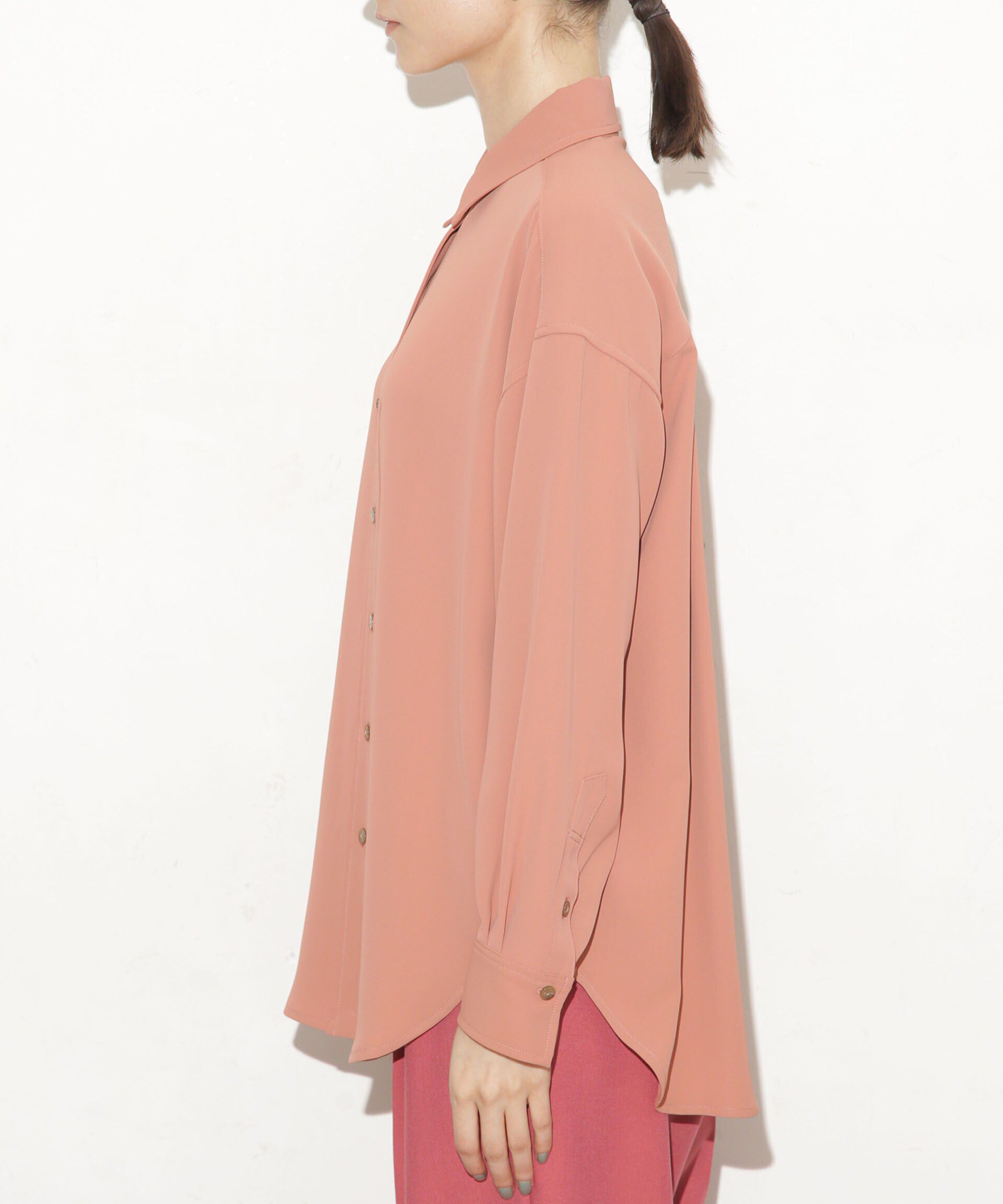 nano･universe「バッククロスドレープシャツ」|シャツ・ブラウス|