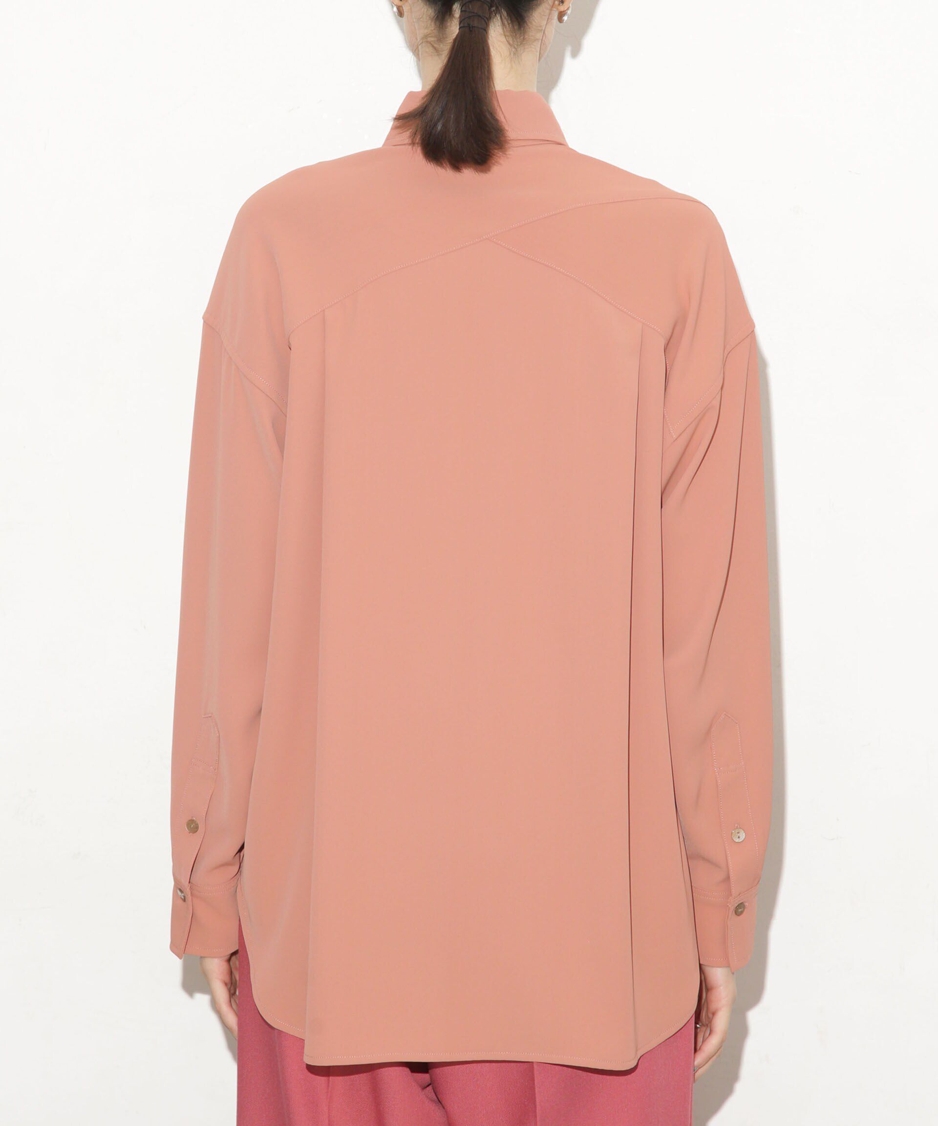 nano･universe「バッククロスドレープシャツ」|シャツ・ブラウス|