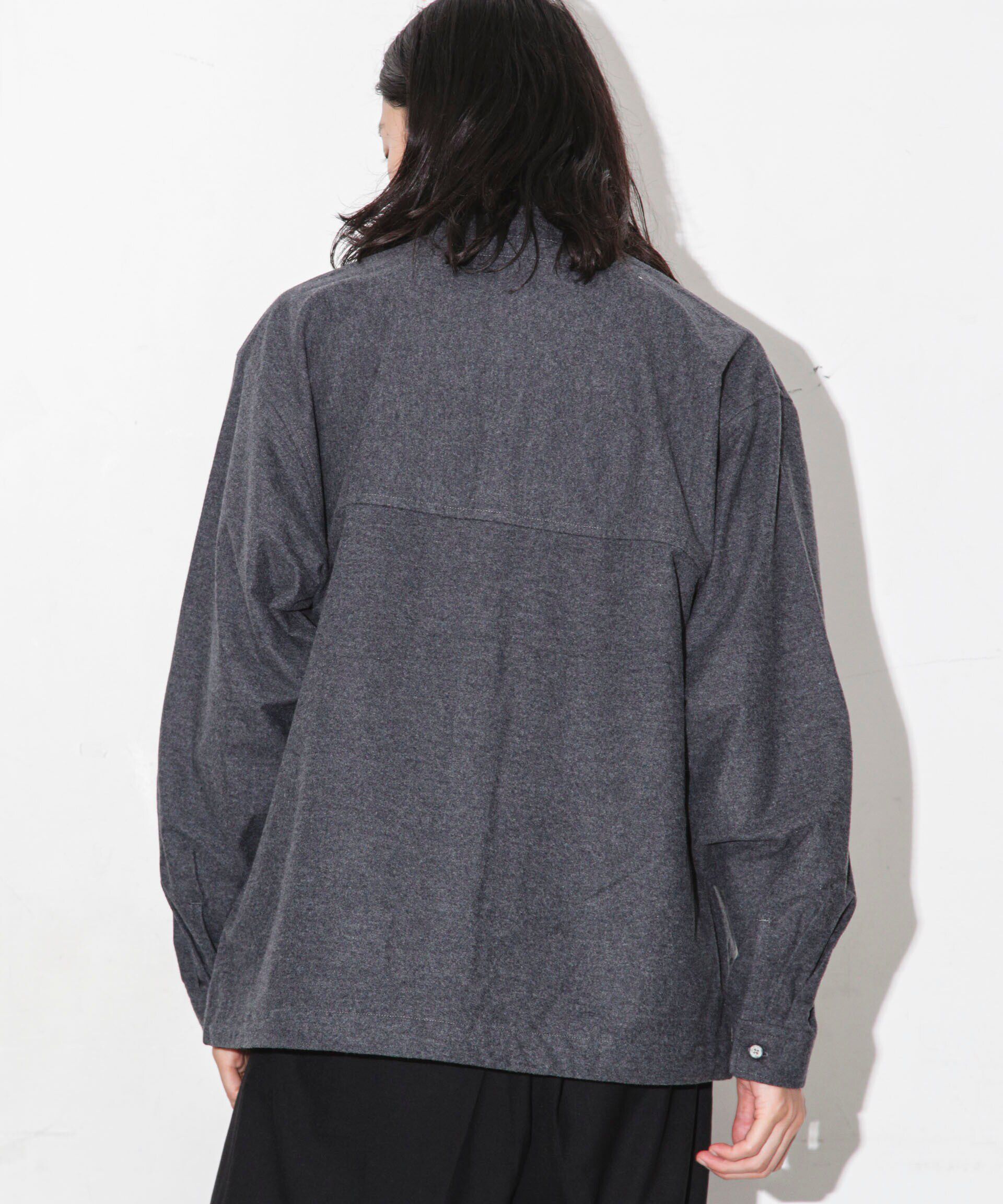 nano･universe「シャモアクロス スタンドカラーシャツ」|シャツ・ブラウス|