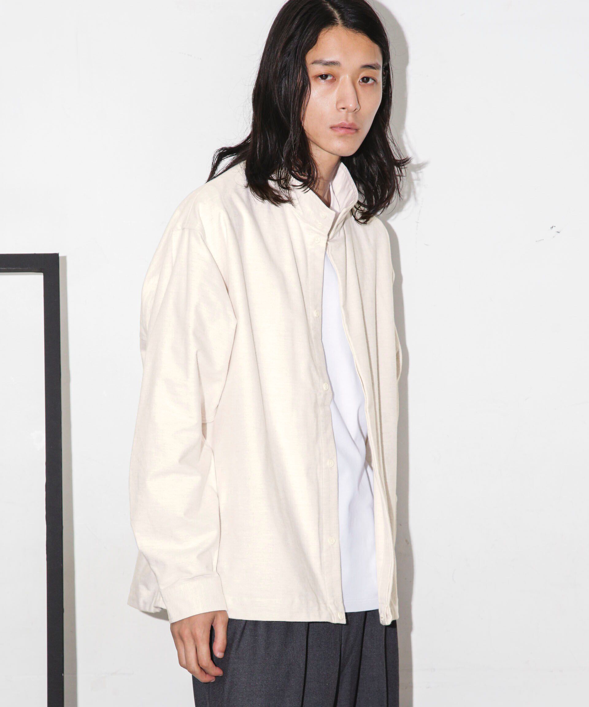 nano･universe「シャモアクロス スタンドカラーシャツ」|シャツ・ブラウス|