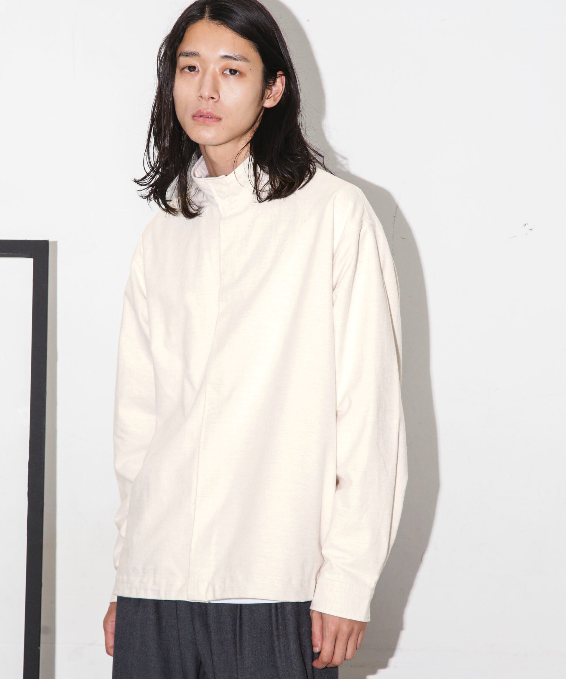 nano･universe「シャモアクロス スタンドカラーシャツ」|シャツ・ブラウス|