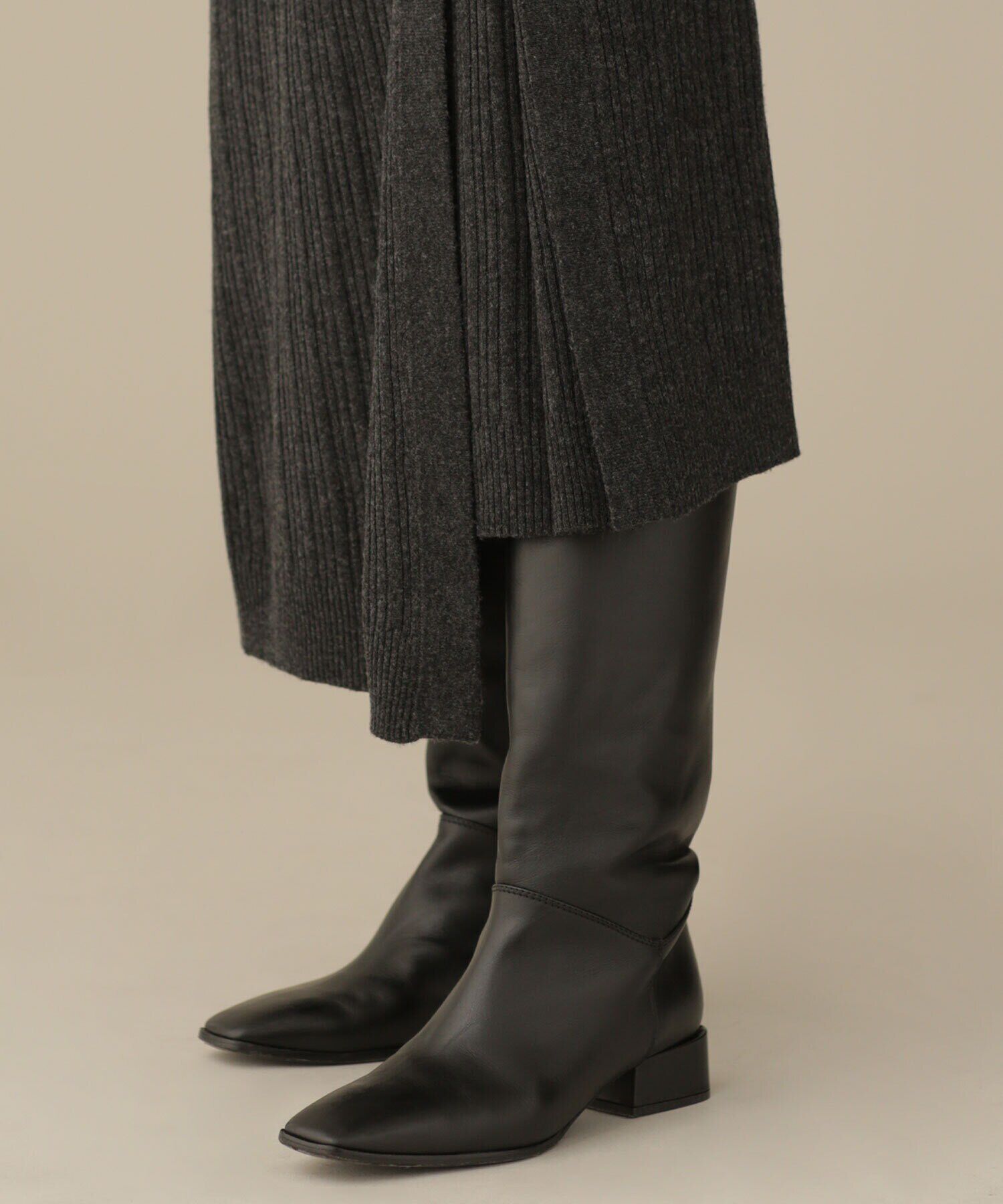 nano･universe「casa fline/ラップイレヘムニットドレス」|ワンピース|