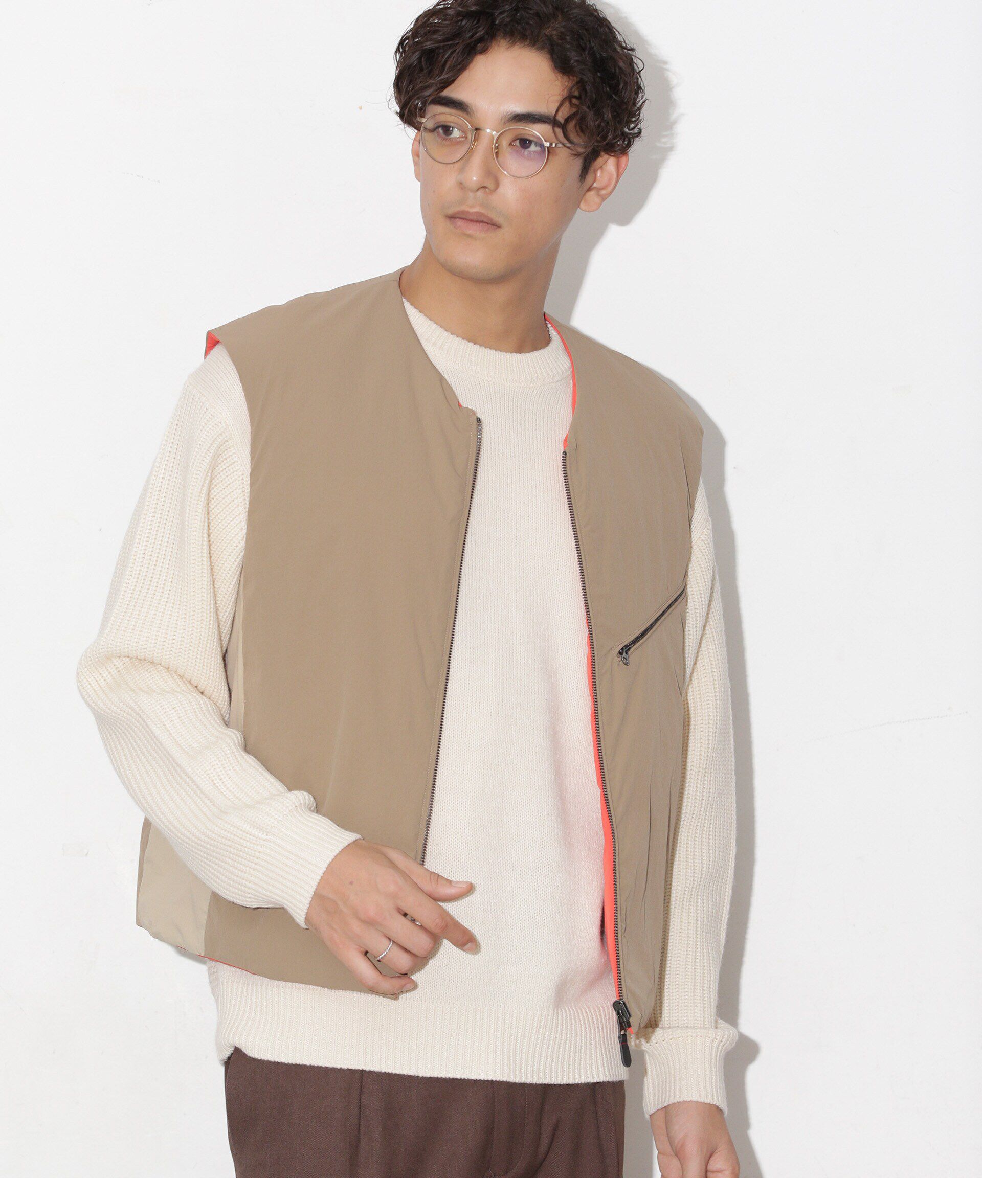 nano･universe「「CLIMASHIELD」別注カラーバリエーションベスト(セットアップ可)」|ダウンベスト・ベスト|