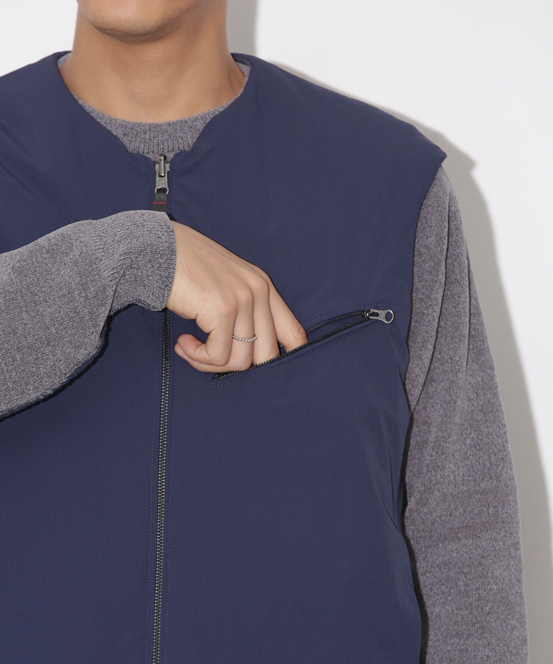 nano･universe「「CLIMASHIELD」別注カラーバリエーションベスト(セットアップ可)」|ダウンベスト・ベスト|