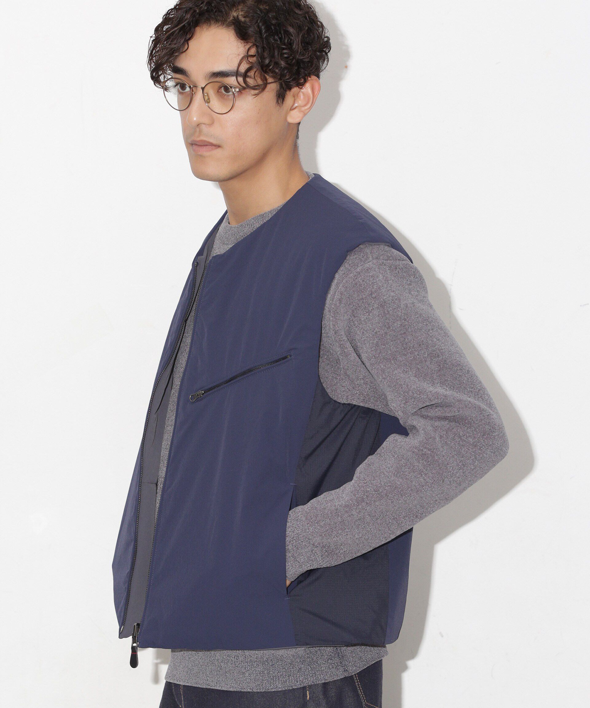 nano･universe「「CLIMASHIELD」別注カラーバリエーションベスト(セットアップ可)」|ダウンベスト・ベスト|