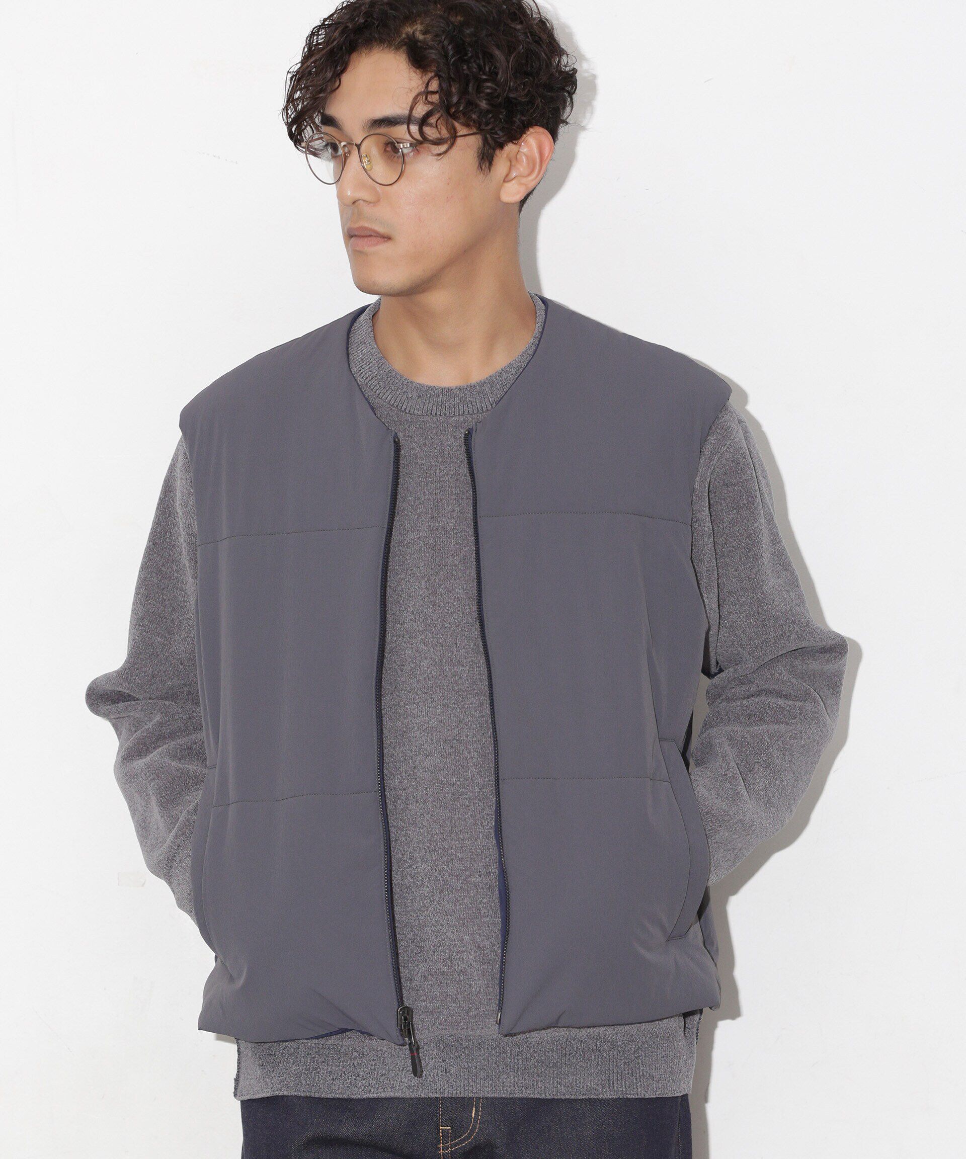 nano･universe「「CLIMASHIELD」別注カラーバリエーションベスト(セットアップ可)」|ダウンベスト・ベスト|