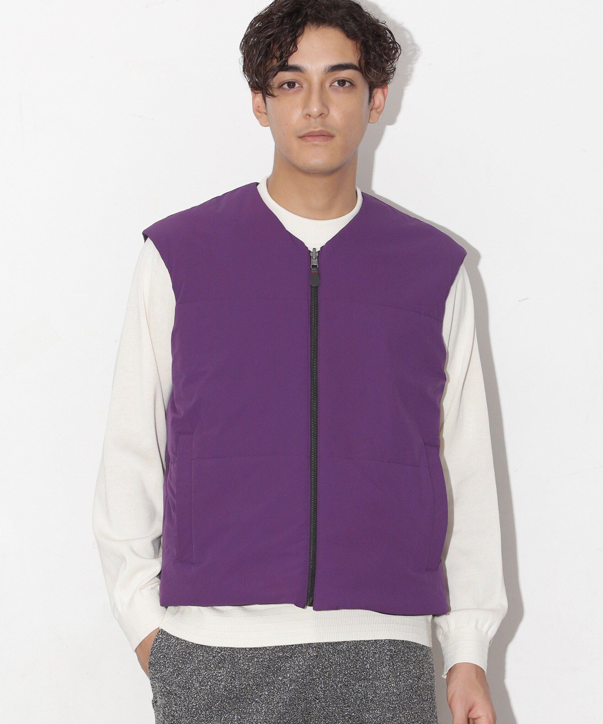 nano･universe「「CLIMASHIELD」別注カラーバリエーションベスト(セットアップ可)」|ダウンベスト・ベスト|