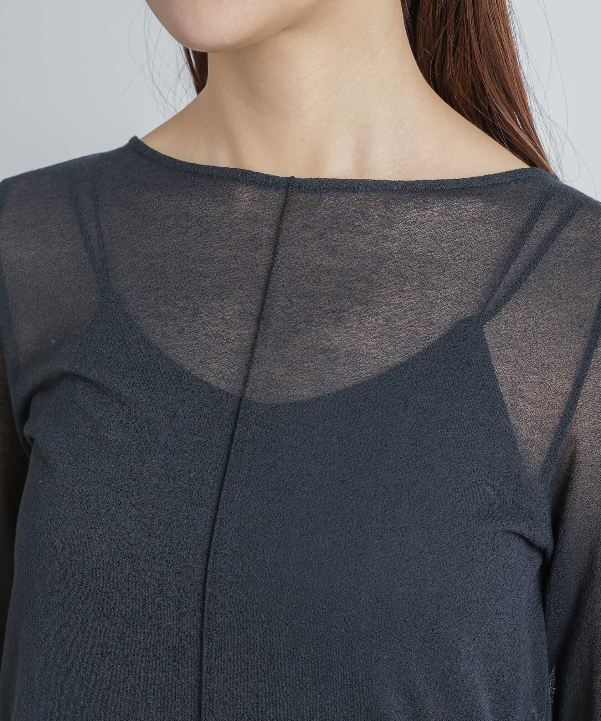 nano･universe「梨地シアーカットトップス」|Tシャツ・カットソー|