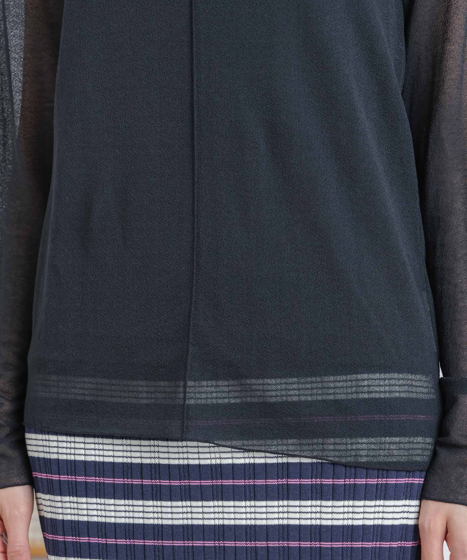 nano･universe「梨地シアーカットトップス」|Tシャツ・カットソー|