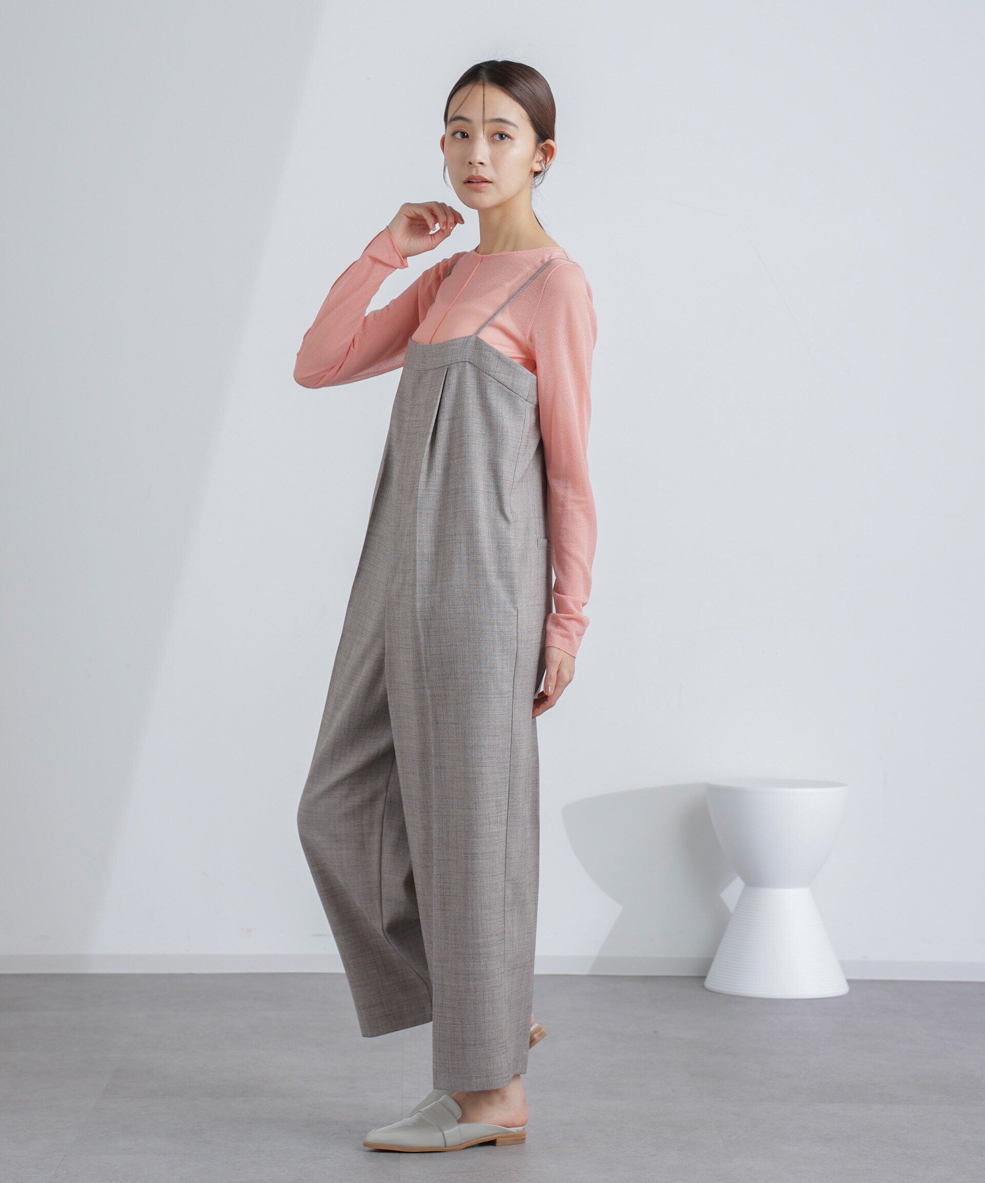 nano･universe「梨地シアーカットトップス」|Tシャツ・カットソー|