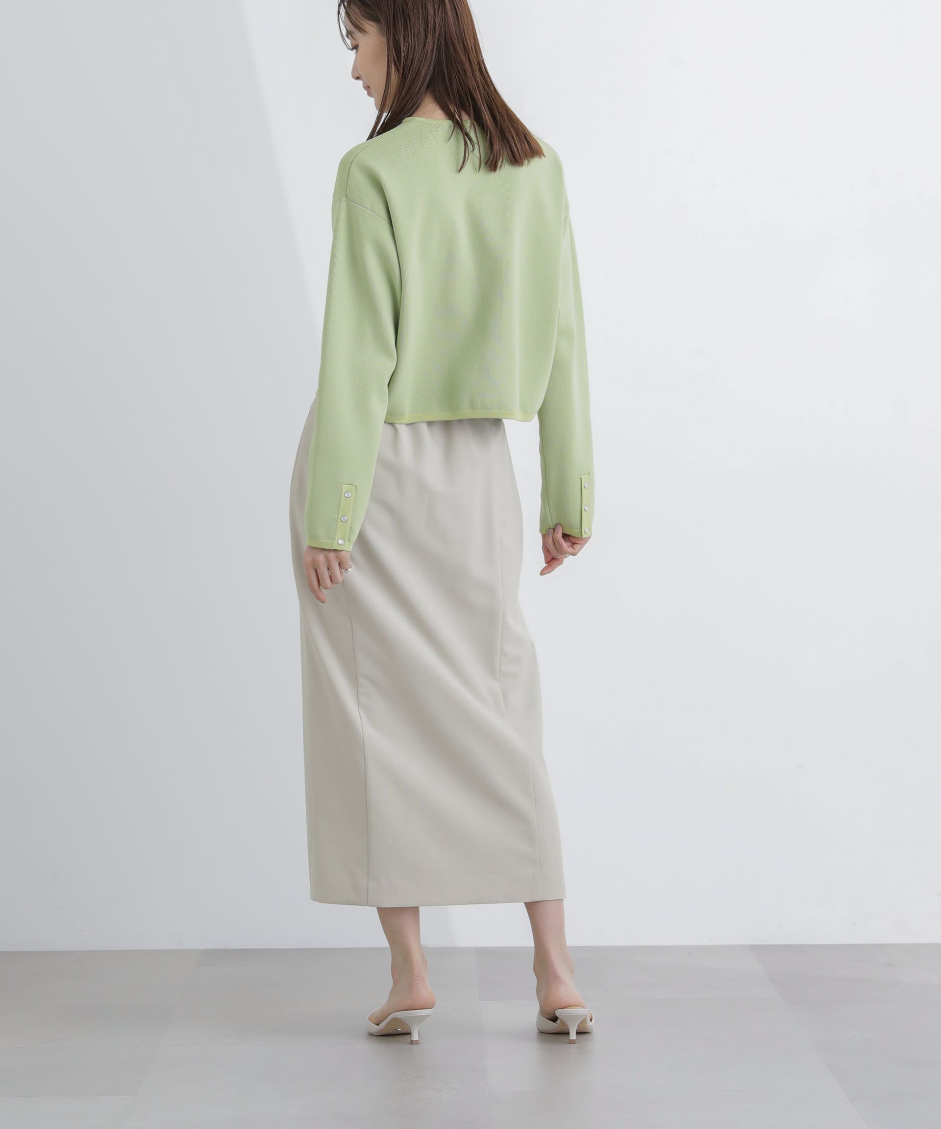 nano･universe「ライトファンクション ベルト付きタイトスカート(セットアップ可)」|スカート|