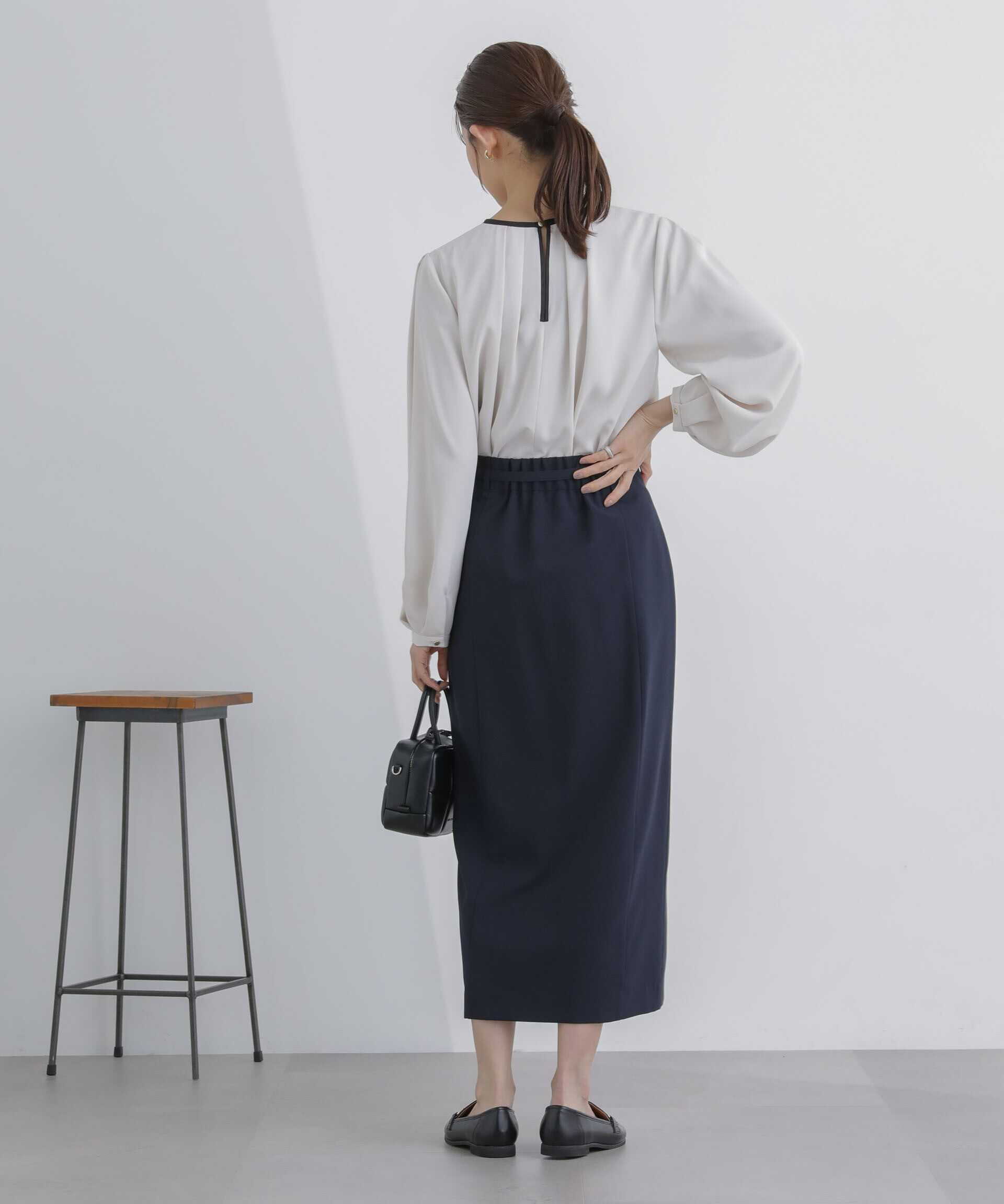 nano･universe「ライトファンクション ベルト付きタイトスカート(セットアップ可)」|スカート|