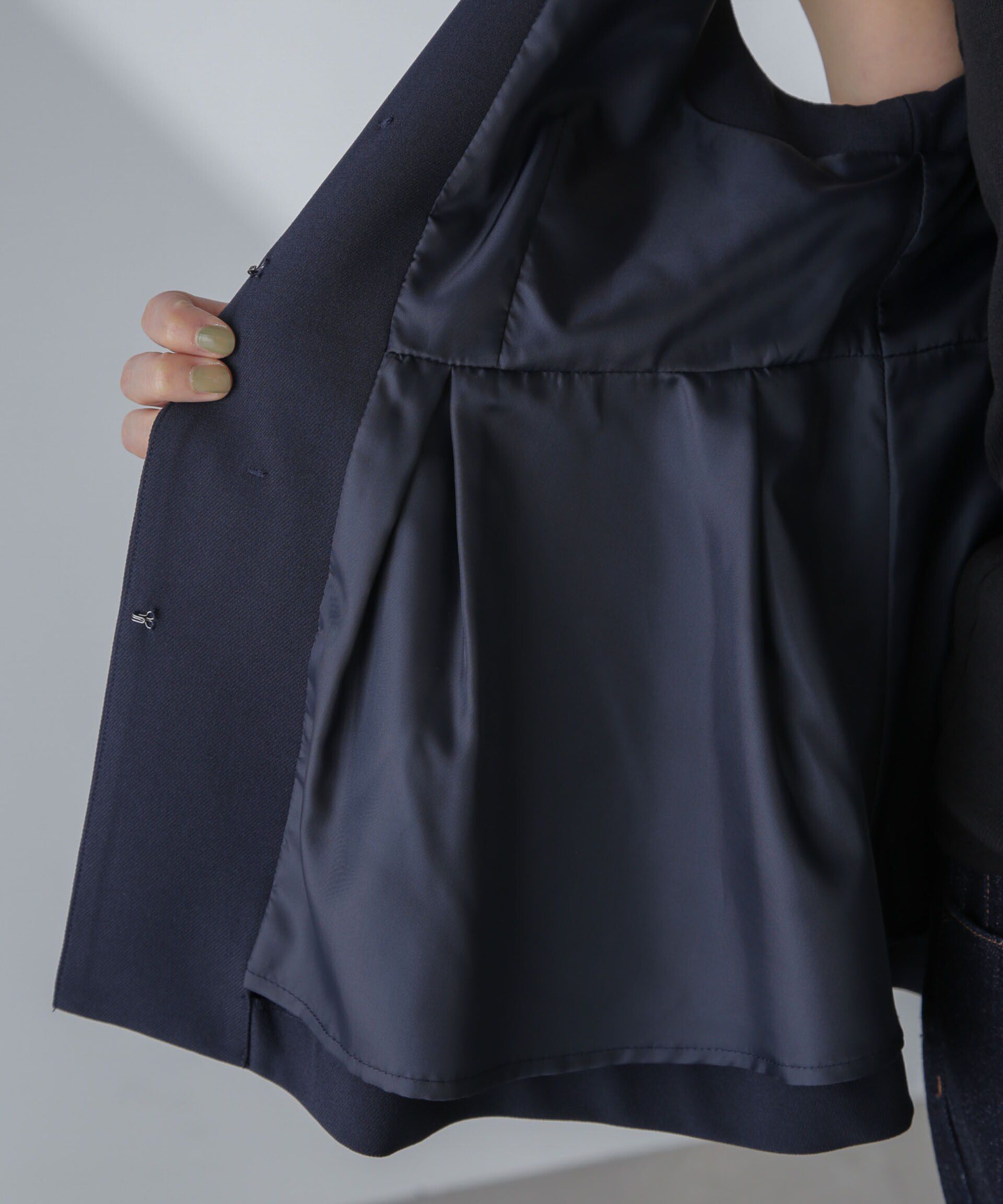 nano･universe「多機能素材ペプラムジレ(セットアップ可）」|ベスト・ジレ|