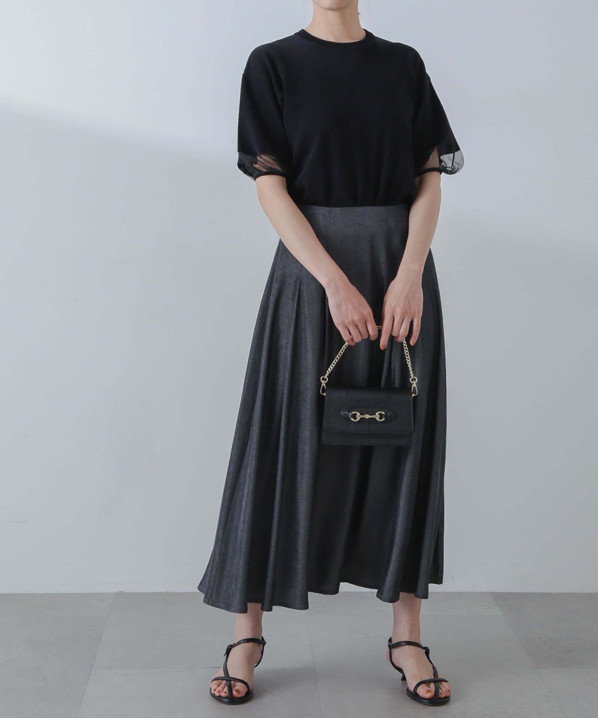 nano･universe「フレアマキシスカート(セットアップ可)」|スカート|