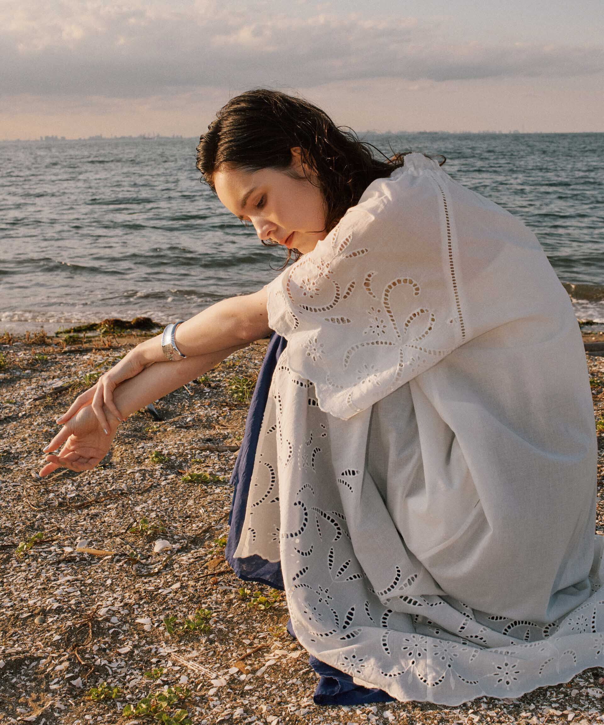 nano･universe「インドシフリー刺繍ワンピース」|ワンピース|