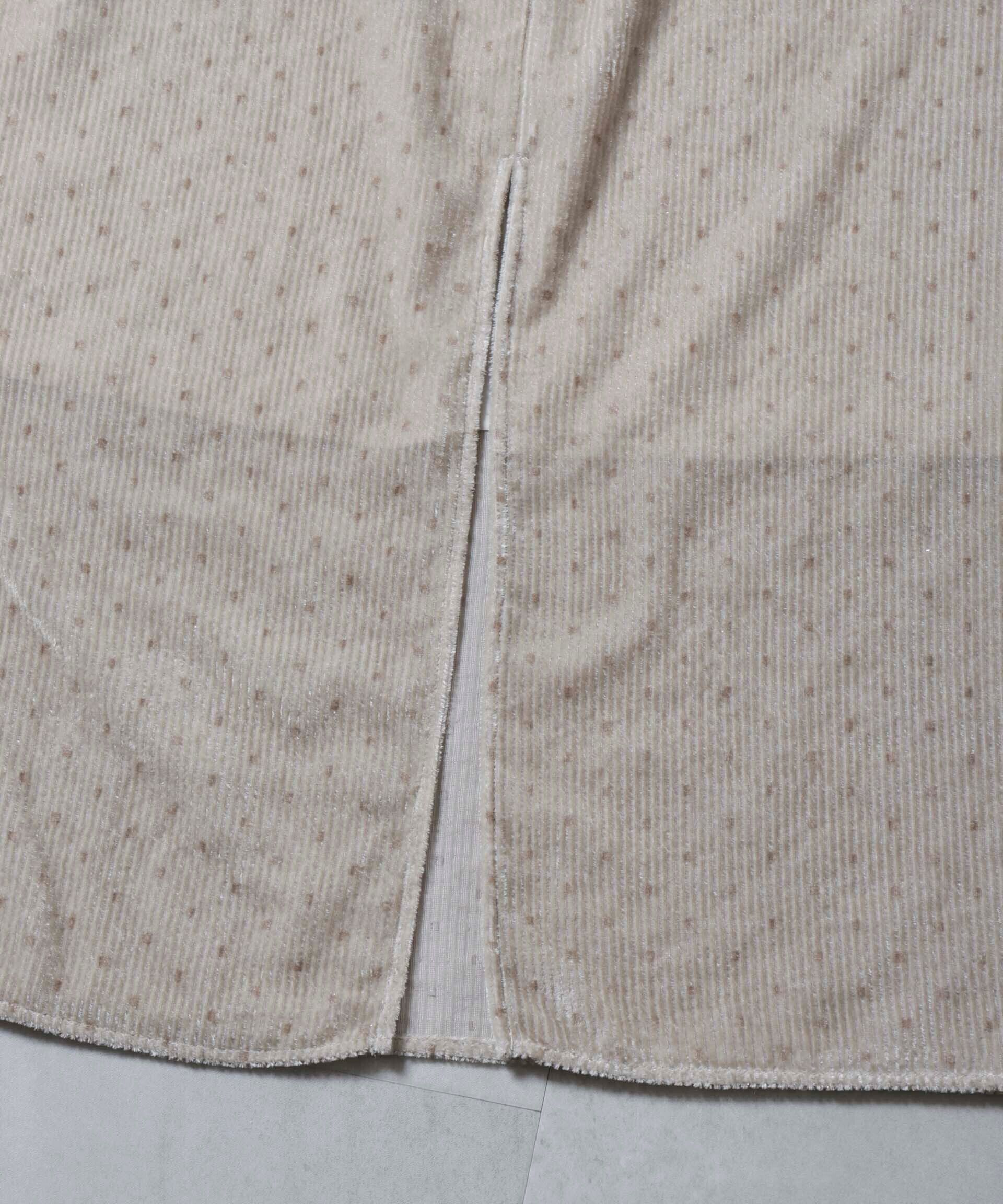 nano･universe「ストライプベロアIラインスカート」|スカート|