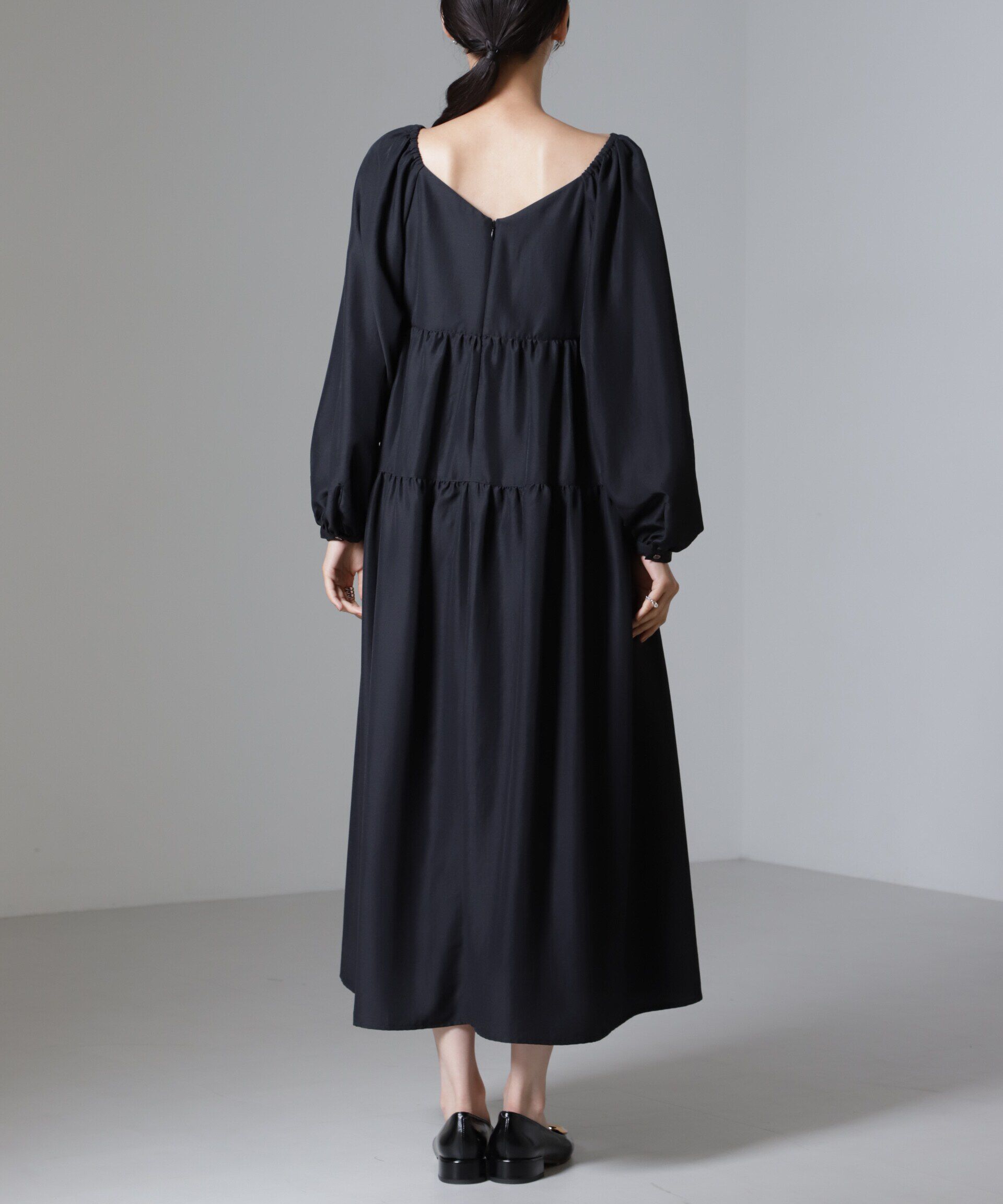 nano･universe「スクエアネックティアードワンピース」|ワンピース|