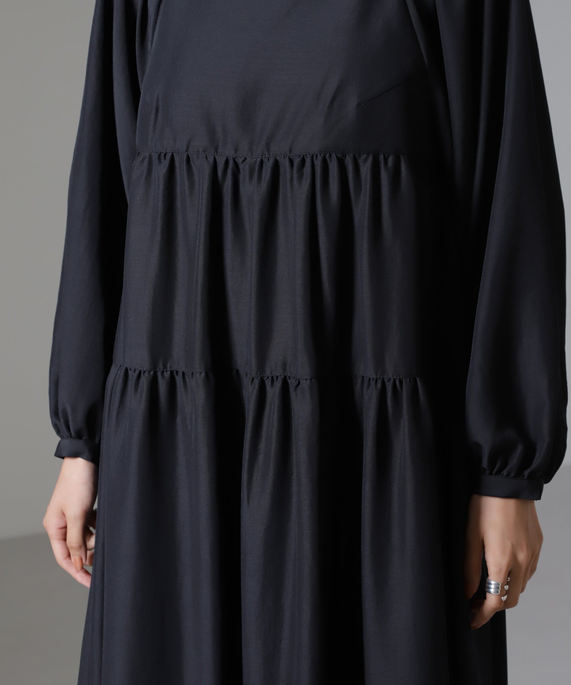 nano･universe「スクエアネックティアードワンピース」|ワンピース|