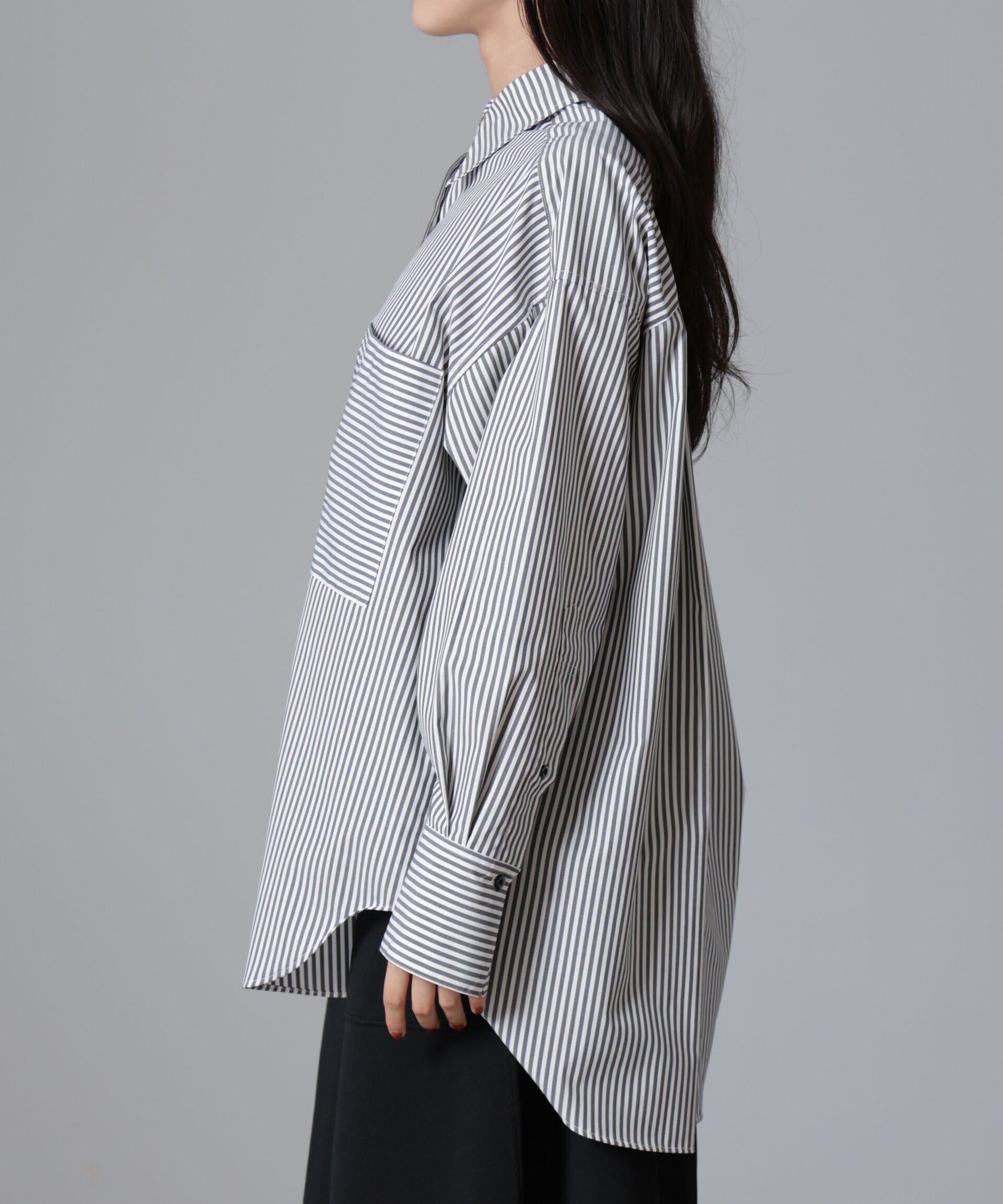 nano･universe「バッククロスオーバーシャツ」|シャツ・ブラウス|