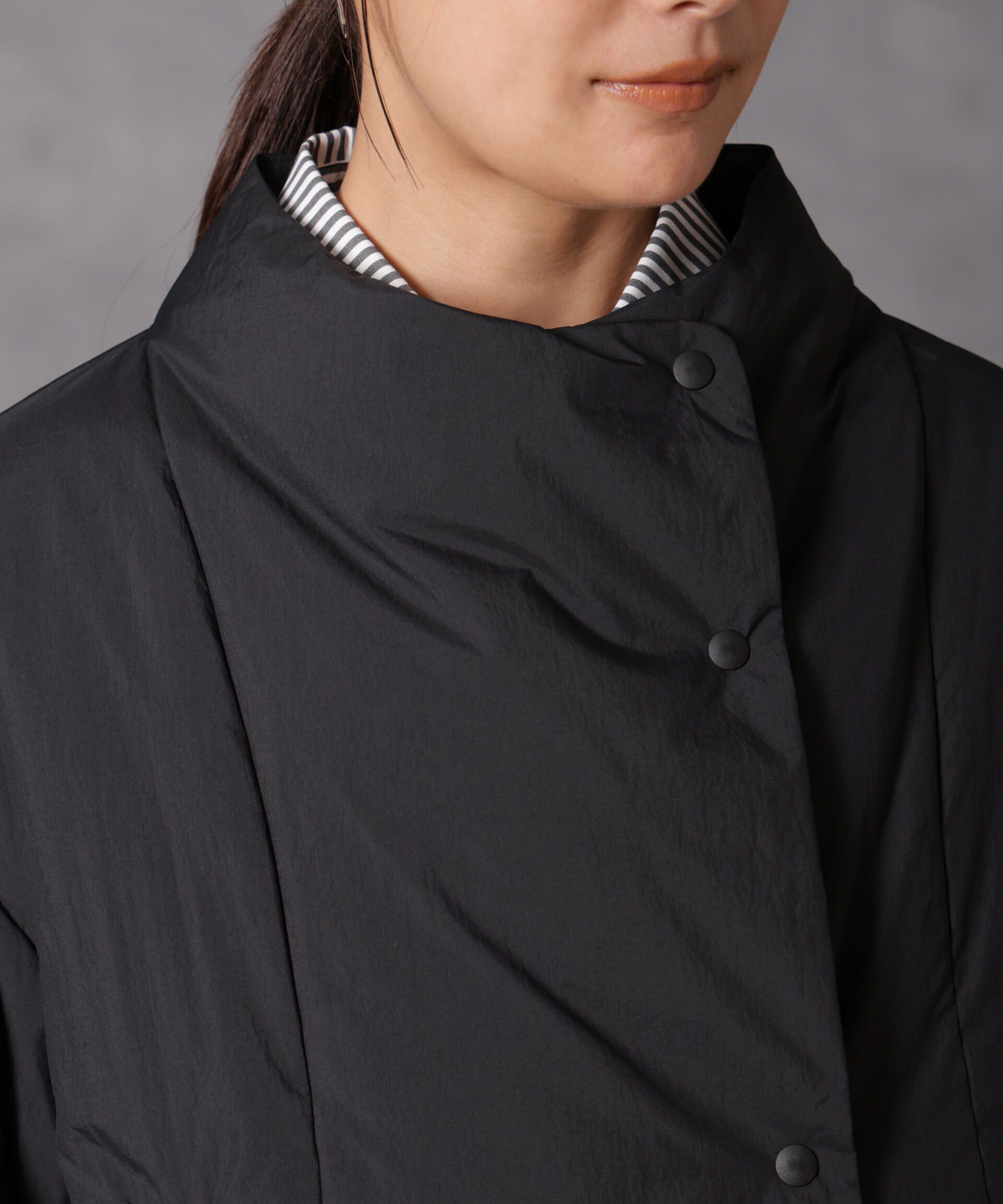 nano･universe「「西川ダウン(R)」ハイネックショートジャケット」|ダウン|