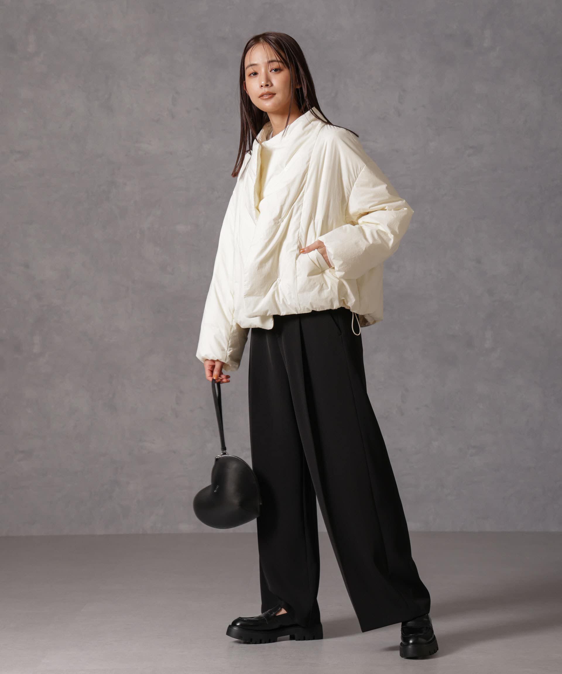 nano･universe「「西川ダウン(R)」ハイネックショートジャケット」|ダウン|