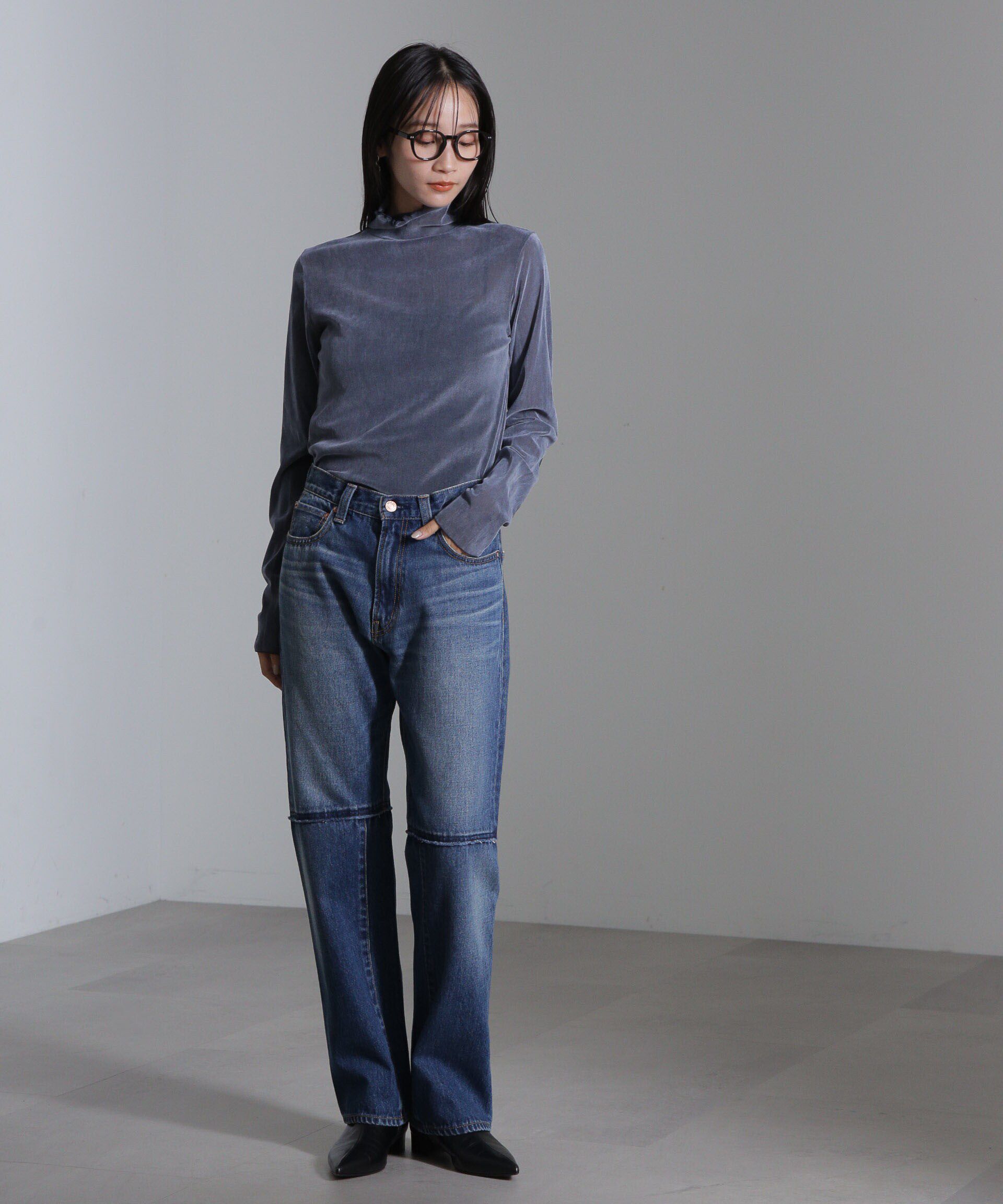 nano･universe「ベロアチュールタートルプルオーバー」|Tシャツ・カットソー|