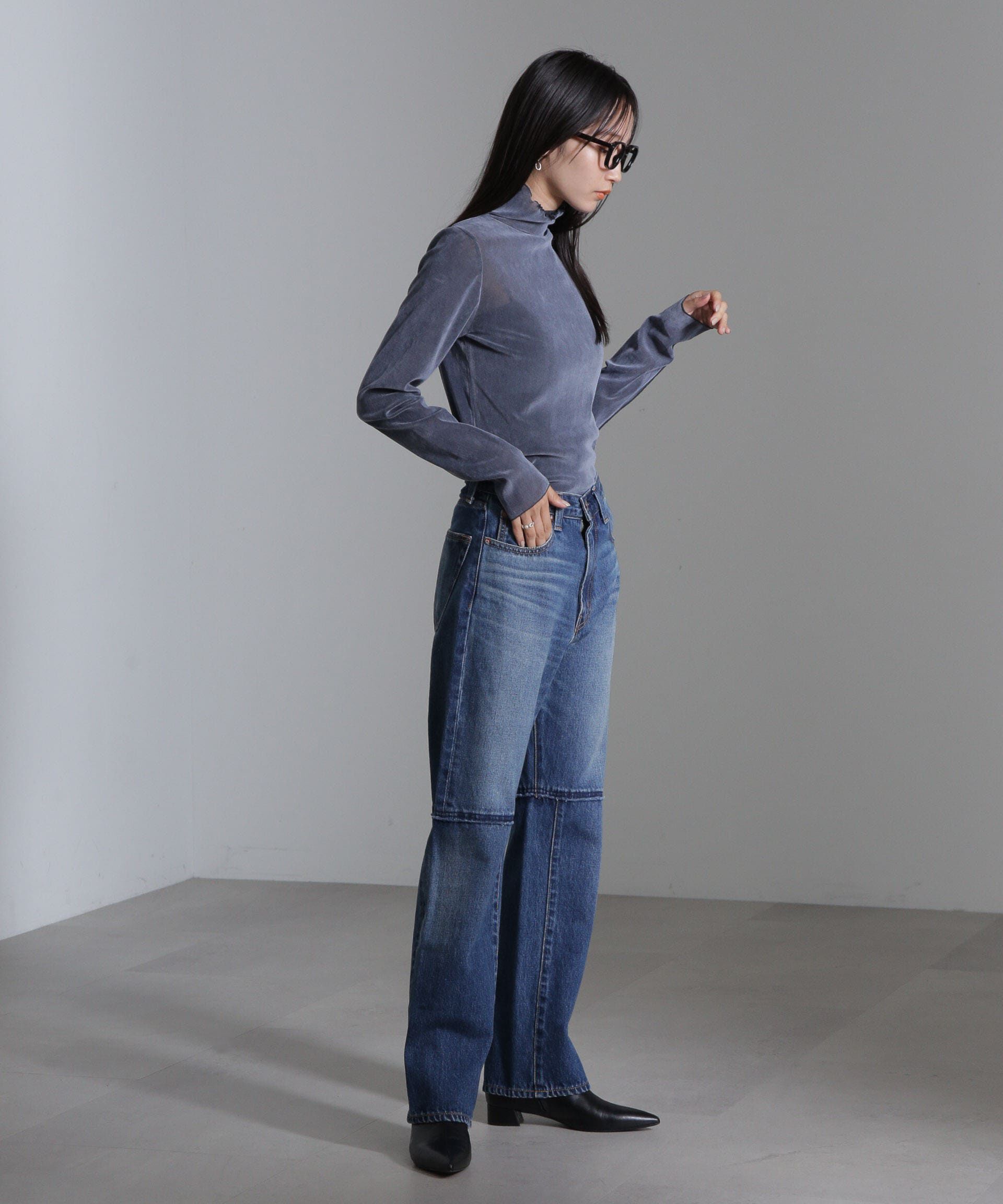 nano･universe「ベロアチュールタートルプルオーバー」|Tシャツ・カットソー|