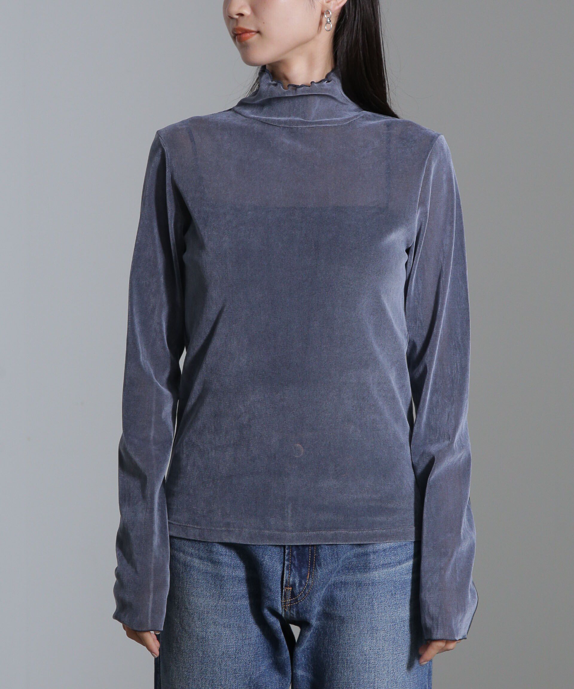 nano･universe「ベロアチュールタートルプルオーバー」|Tシャツ・カットソー|