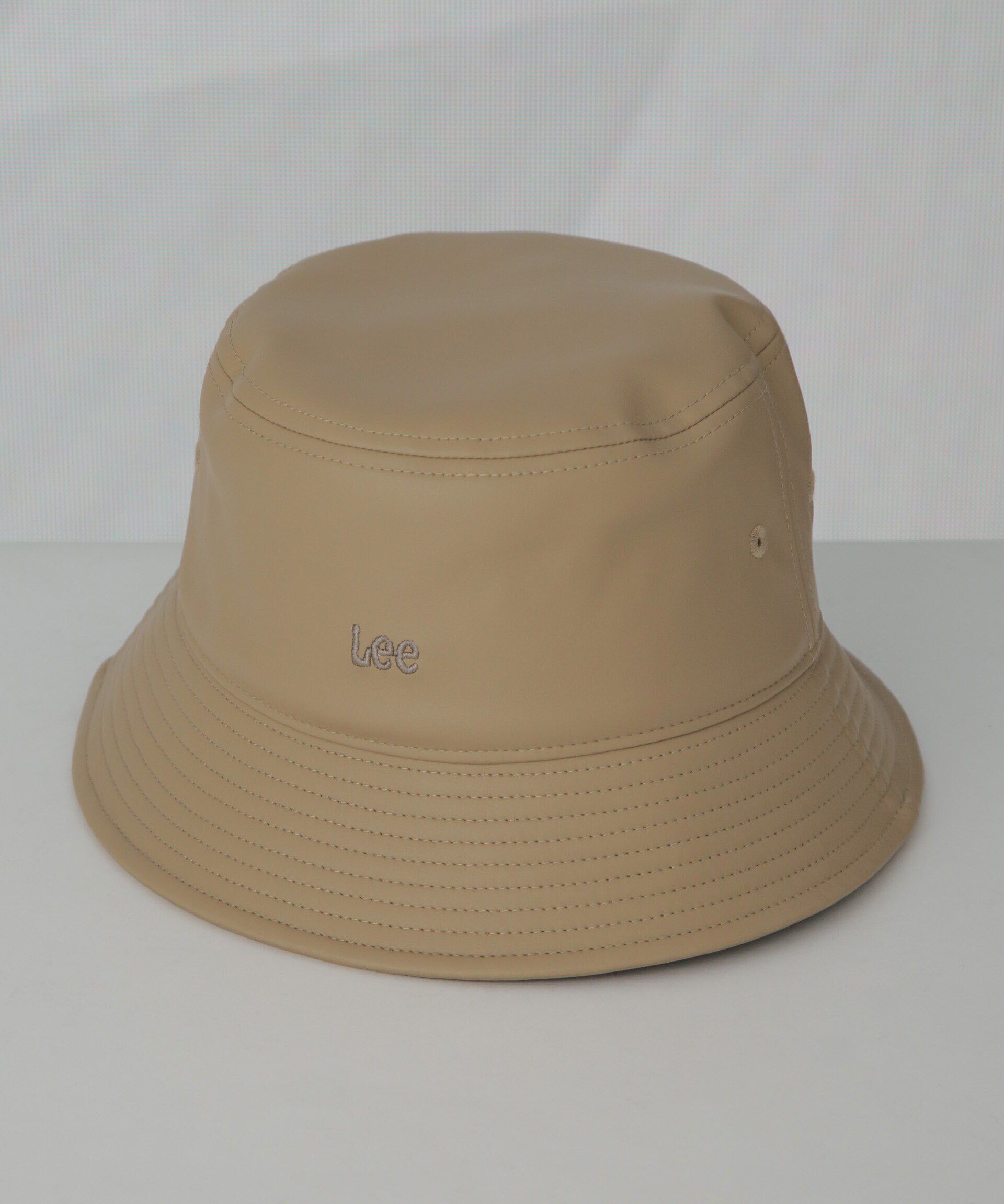 nano･universe「Lee/LE BUCKET FAUX LEATHER」|キャップ・キャスケット|ベージュ